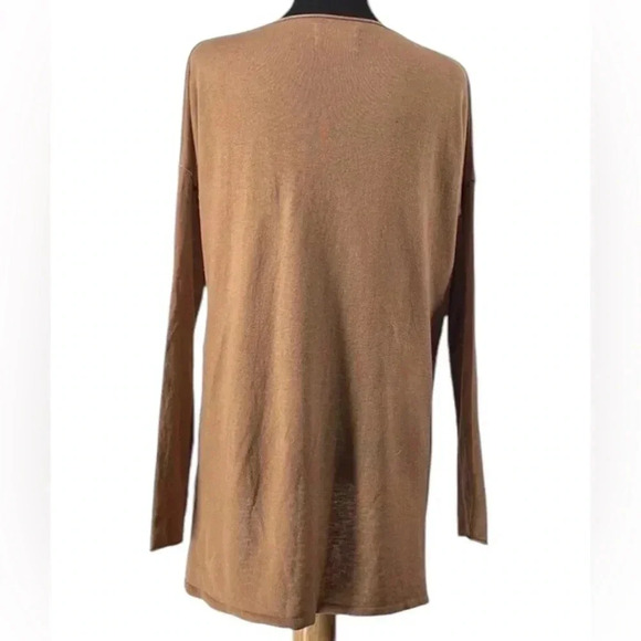 NWOT, Aritzia Babaton Erin Wool Blend Relaxed Fit Brown Sweater, Small - Picture 4 of 9